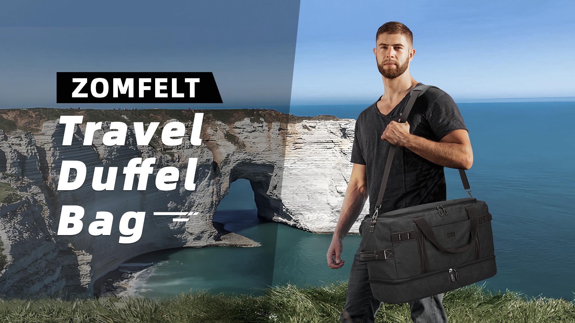 Amazon.com | ZOMFELT Travel Duffle Bag for Men, 45L Carry On